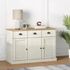 Image de vidaXL Buffet avec tiroirs VIGO 113x40x75 cm blanc bois massif de pin