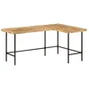 Image de vidaXL Bureau 165x110x77 cm bois massif de manguier et fer