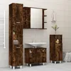 Image de Vidaxl Ensemble D'armoires De Salle De Bain 4 Pcs ChÃªne FumÃ©