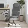 Image de vidaXL Chaise de bureau gris tissu en maille et similicuir