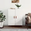 Image de vidaXL Buffet Blanc brillant 69,5x34x90 cm Bois d'ingÃ©nierie