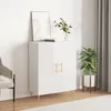 Image de vidaXL Buffet Blanc brillant 69,5x34x90 cm Bois d'ingÃ©nierie
