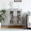Image de vidaXL Buffet gris bÃ©ton 69,5x34x90 cm bois d'ingÃ©nierie