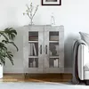 Image de vidaXL Buffet gris bÃ©ton 69,5x34x90 cm bois d'ingÃ©nierie