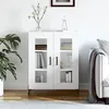 Image de vidaXL Buffet blanc 69,5x34x90 cm bois d'ingÃ©nierie