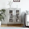 Image de vidaXL Buffet gris bÃ©ton 69,5x34x90 cm bois d'ingÃ©nierie