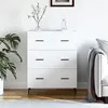 Image de vidaXL Buffet blanc 69,5x34x90 cm bois d'ingÃ©nierie