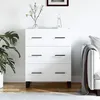 Image de vidaXL Buffet blanc 69,5x34x90 cm bois d'ingÃ©nierie