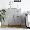Image de vidaXL Buffet gris bÃ©ton 69,5x34x90 cm bois d'ingÃ©nierie