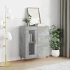 Image de vidaXL Buffet gris bÃ©ton 69,5x34x90 cm bois d'ingÃ©nierie
