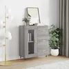 Image de vidaXL Buffet sonoma gris 69,5x34x90 cm bois d'ingÃ©nierie