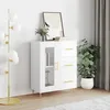 Image de vidaXL Buffet Blanc brillant 69,5x34x90 cm Bois d'ingÃ©nierie