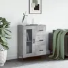 Image de vidaXL Buffet gris bÃ©ton 69,5x34x90 cm bois d'ingÃ©nierie