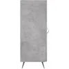 Image de vidaXL Buffet Gris bÃ©ton 34,5x34x90 cm Bois d'ingÃ©nierie