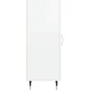Image de vidaXL Buffet Blanc brillant 34,5x34x90 cm Bois d'ingÃ©nierie