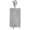 Image de vidaXL Buffet Gris bÃ©ton 34,5x34x90 cm Bois d'ingÃ©nierie