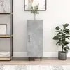 Image de vidaXL Buffet Gris bÃ©ton 34,5x34x90 cm Bois d'ingÃ©nierie