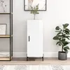 Image de vidaXL Buffet Blanc brillant 34,5x34x90 cm Bois d'ingÃ©nierie