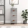 Image de vidaXL Buffet Sonoma gris 34,5x34x90 cm Bois d'ingÃ©nierie
