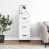 Image de vidaXL Buffet Blanc brillant 34,5x34x90 cm Bois d'ingÃ©nierie