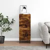 Image de Vidaxl Buffet ChÃªne FumÃ© 34,5x34x90 Cm Bois D'ingÃ©nierie