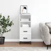 Image de vidaXL Buffet Blanc brillant 34,5x34x90 cm Bois d'ingÃ©nierie