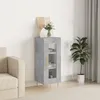 Image de vidaXL Buffet Gris bÃ©ton 34,5x34x90 cm Bois d'ingÃ©nierie