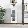 Image de vidaXL Buffet Blanc brillant 34,5x34x90 cm Bois d'ingÃ©nierie