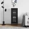 Image de vidaXL Buffet Noir 34,5x34x90 cm Bois d'ingÃ©nierie