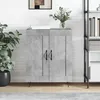 Image de vidaXL Buffet gris bÃ©ton 69,5x34x90 cm bois d'ingÃ©nierie