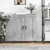 Image de vidaXL Buffet gris bÃ©ton 69,5x34x90 cm bois d'ingÃ©nierie