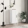 Image de vidaXL Buffet Blanc brillant 34,5x34x90 cm Bois d'ingÃ©nierie