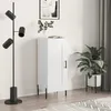 Image de vidaXL Buffet Blanc brillant 34,5x34x90 cm Bois d'ingÃ©nierie
