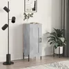 Image de vidaXL Buffet Gris bÃ©ton 34,5x34x90 cm Bois d'ingÃ©nierie