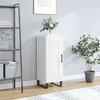 Image de vidaXL Buffet Blanc brillant 34,5x34x90 cm Bois d'ingÃ©nierie