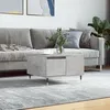 Image de vidaXL Table basse gris bÃ©ton 55x55x36,5 cm bois d'ingÃ©nierie
