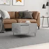 Image de vidaXL Table basse gris bÃ©ton 55x55x36,5 cm bois d'ingÃ©nierie
