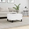 Image de vidaXL Table basse blanc 55x55x36,5 cm bois d'ingÃ©nierie