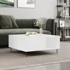 Image de vidaXL Table basse blanc 80x80x36,5 cm bois d'ingÃ©nierie