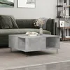 Image de vidaXL Table basse gris bÃ©ton 80x80x36,5 cm bois d'ingÃ©nierie
