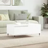 Image de vidaXL Table basse Blanc 90x50x36,5 cm Bois d'ingÃ©nierie