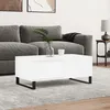 Image de vidaXL Table basse Blanc 90x50x36,5 cm Bois d'ingÃ©nierie
