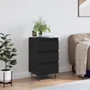 Image de vidaXL Buffet noir 40x35x70 cm bois dÂ¿ingÃ©nierie