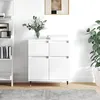 Image de vidaXL Buffet Blanc 60x35x70 cm Bois d'ingÃ©nierie