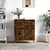 Image de vidaXL Buffet ChÃªne fumÃ© 60x35x70 cm Bois d'ingÃ©nierie