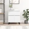 Image de vidaXL Buffet Blanc 60x35x70 cm Bois d'ingÃ©nierie