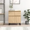 Image de vidaXL Buffet ChÃªne sonoma 60x35x70 cm Bois d'ingÃ©nierie