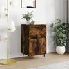 Image de vidaXL Buffet chÃªne fumÃ© 40x35x70 cm bois d'ingÃ©nierie
