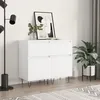 Image de vidaXL Buffets 2 pcs blanc 40x35x70 cm bois dÂ¿ingÃ©nierie