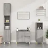 Image de vidaXL Buffet ChÃªne fumÃ© 60x35x70 cm Bois d'ingÃ©nierie